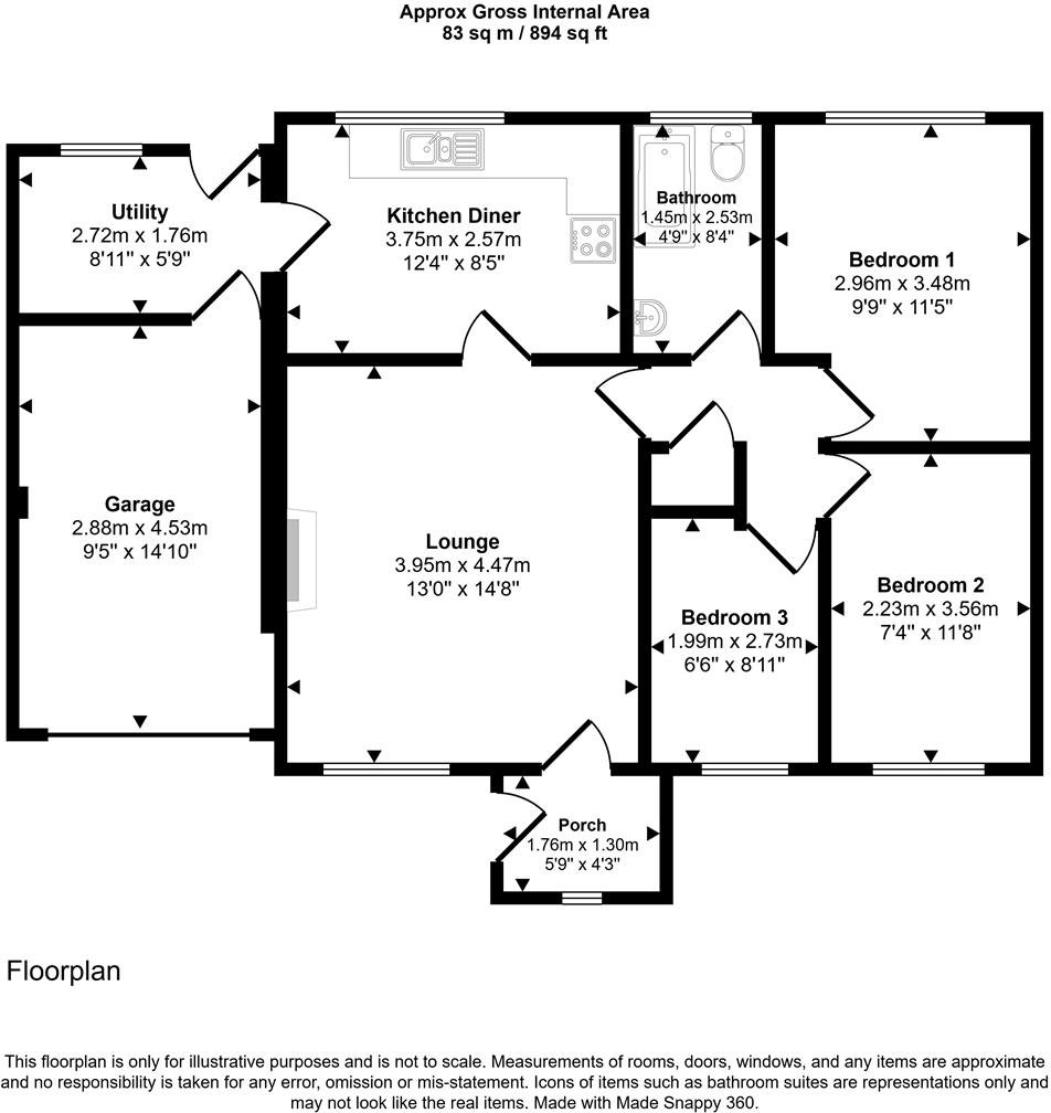 Glenview Avenue, Pembroke Dock floorplan