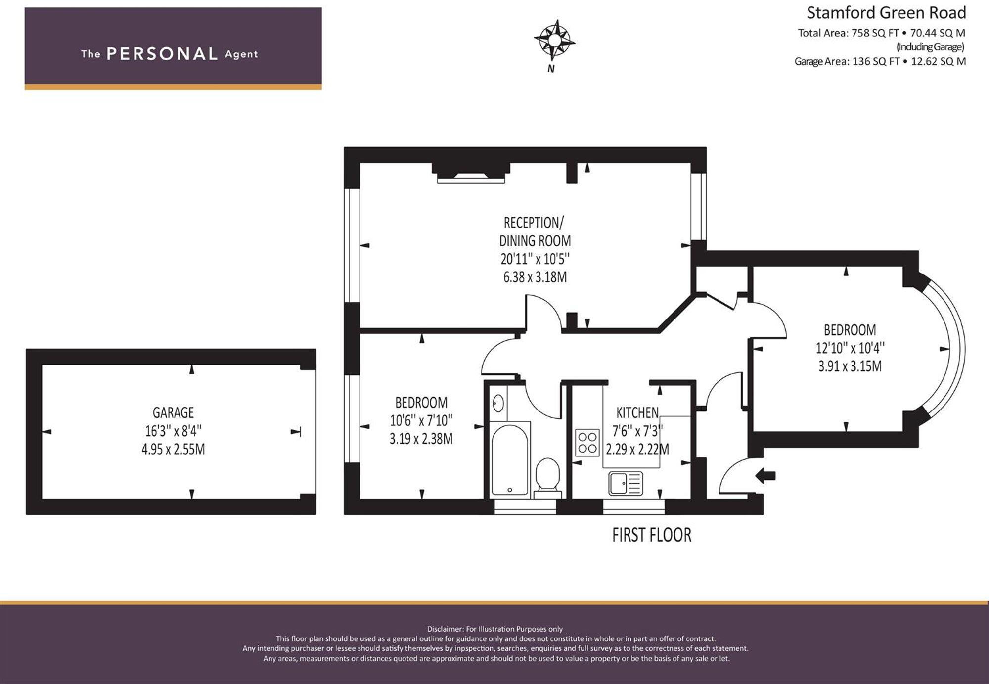 Stamford Green Road, Epsom, KT18 floorplan