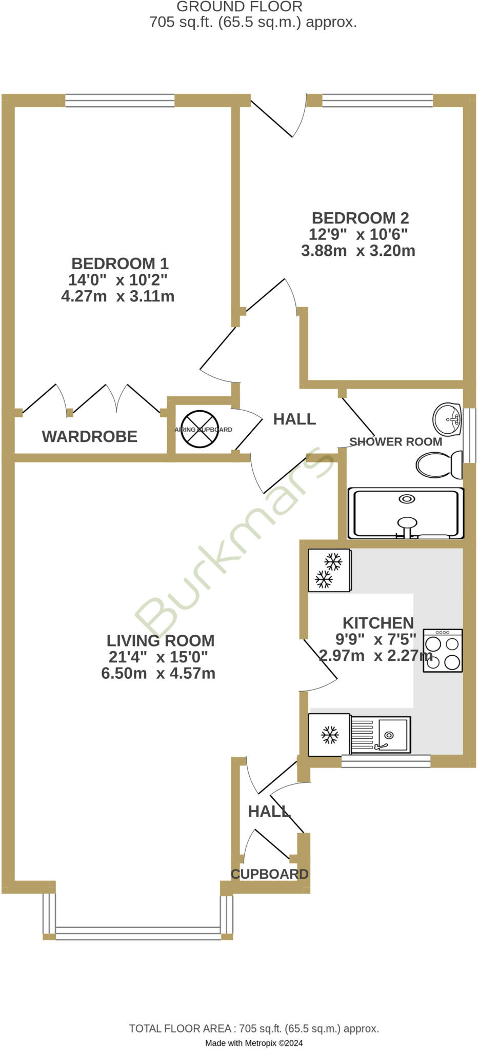 Woodley Gardens, Lymington, Hampshire, SO41 floorplan
