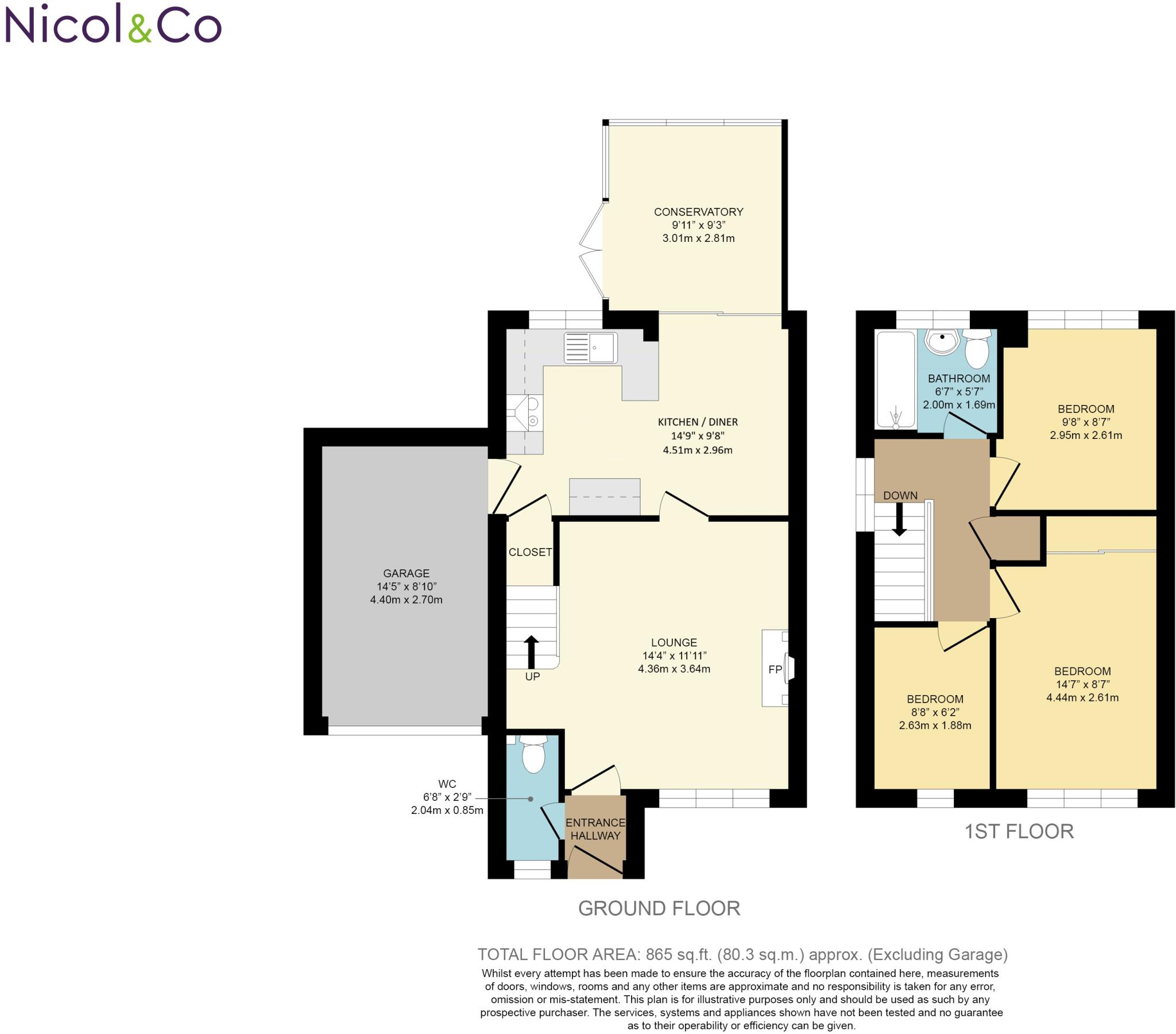 Springfield Glade, Malvern, Worcestershire, WR14 floorplan
