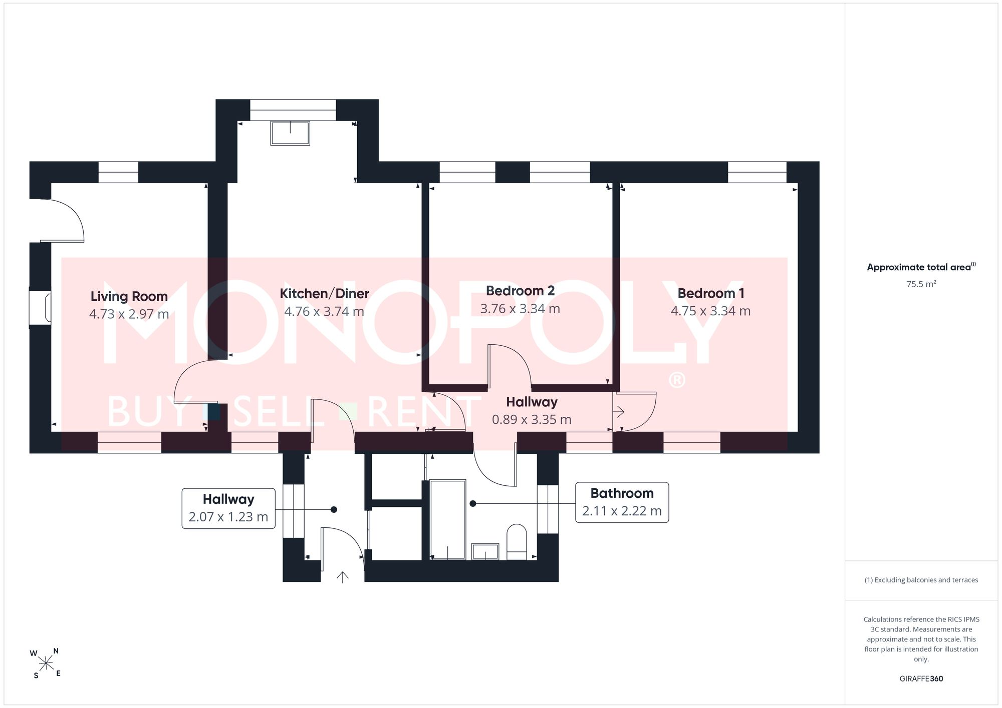 Allt Goch, St. Asaph, LL17 floorplan