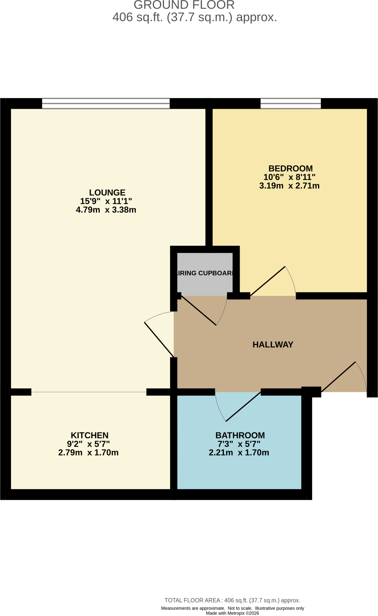 63 Timber Court, Grays, Essex RM17 6PW floorplan