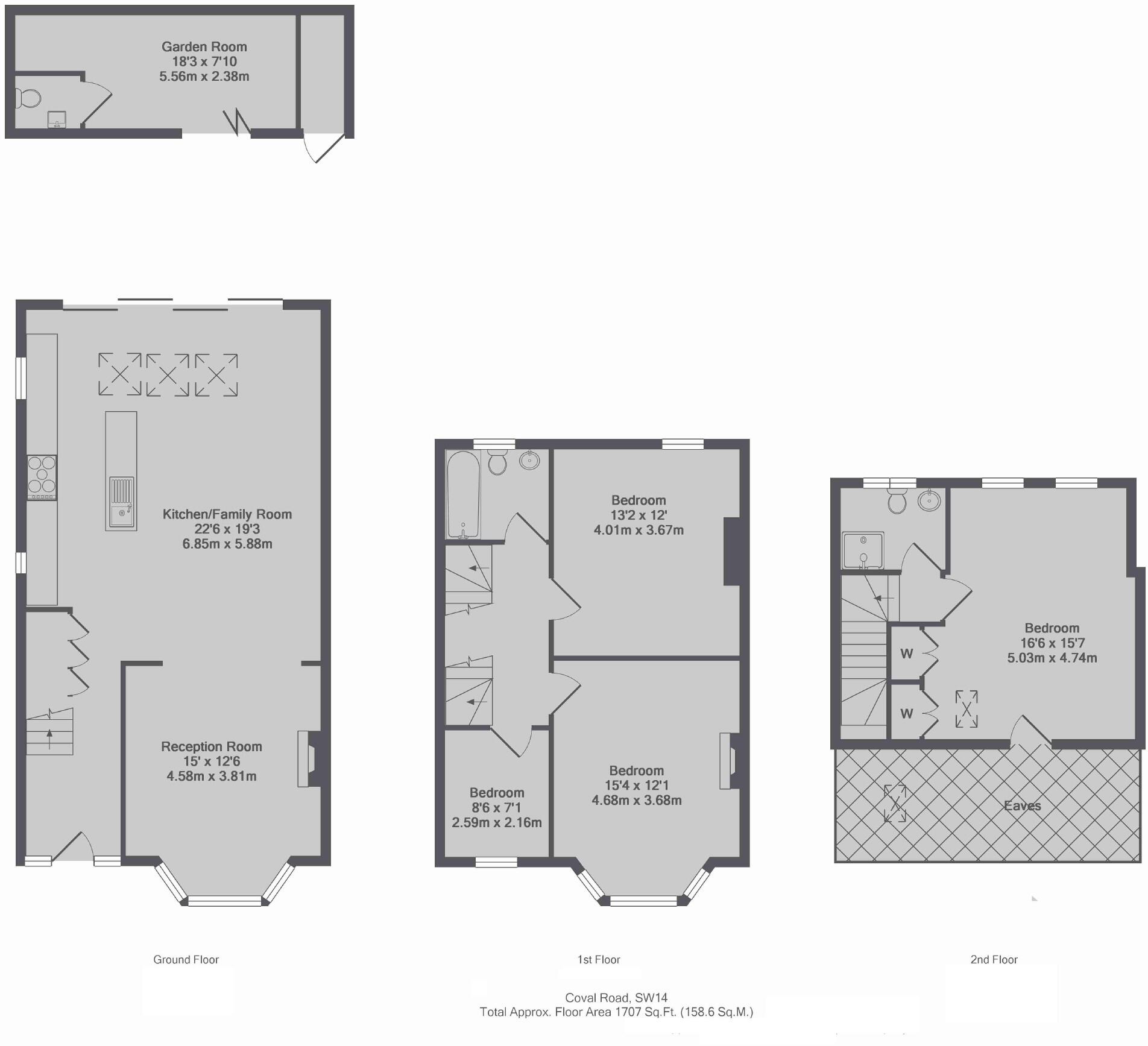 Coval Road, Richmond floorplan
