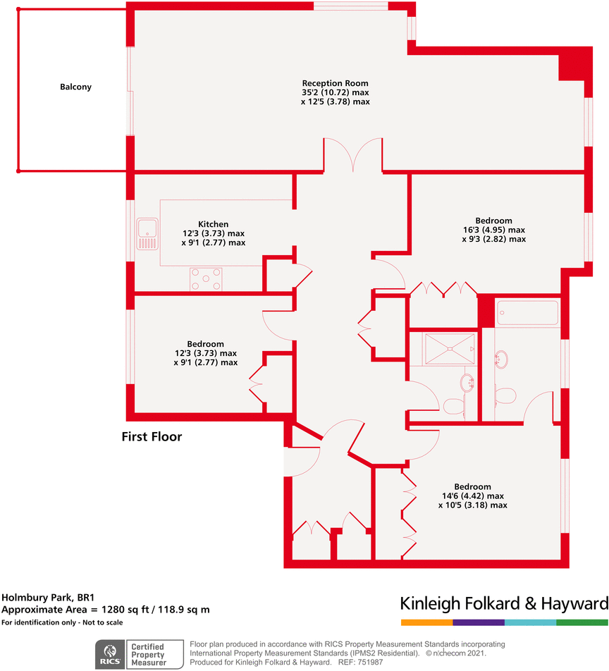 Holmbury Park, Bromley, BR1 floorplan