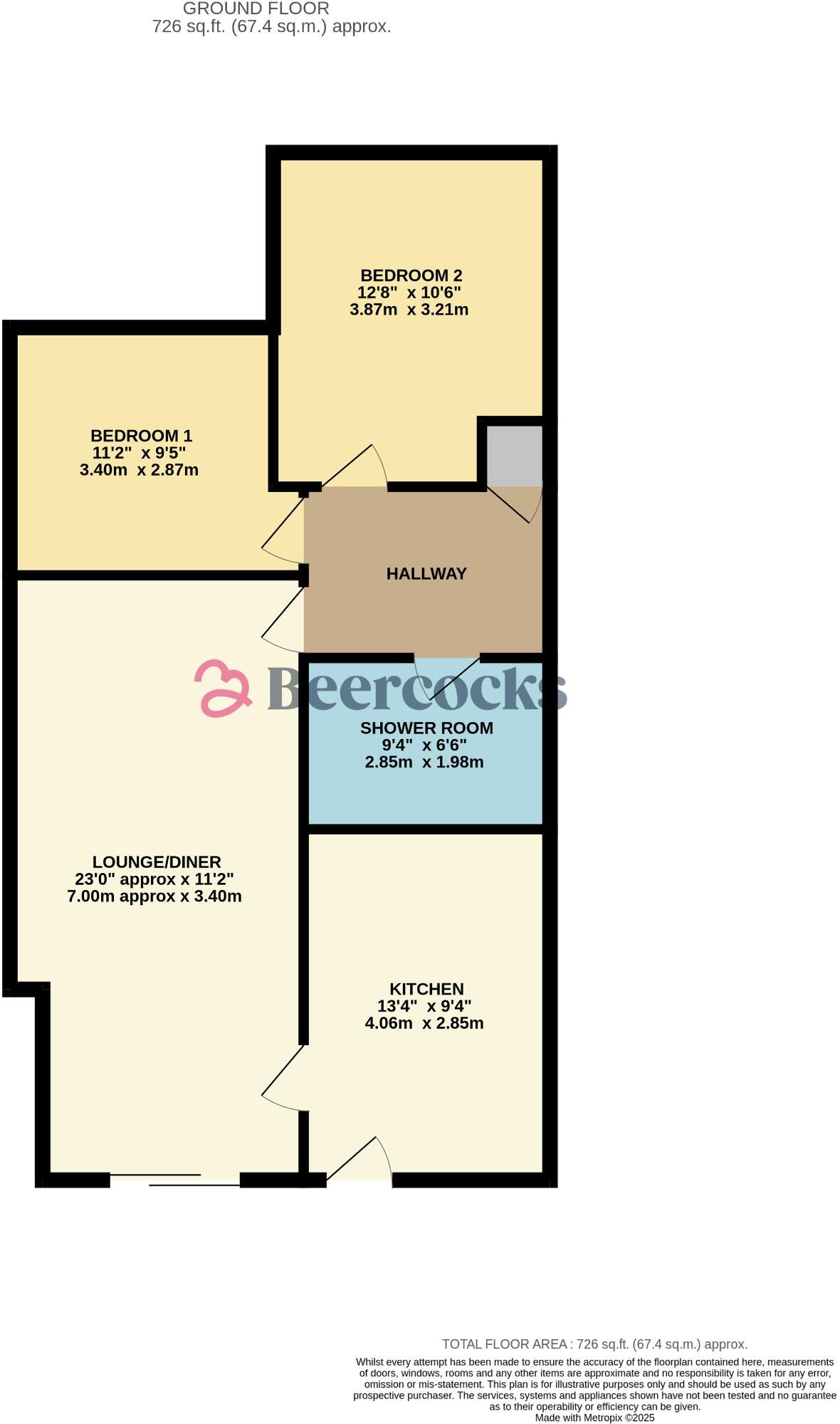 Beech Road, Elloughton, Brough,  HU15 1JY floorplan