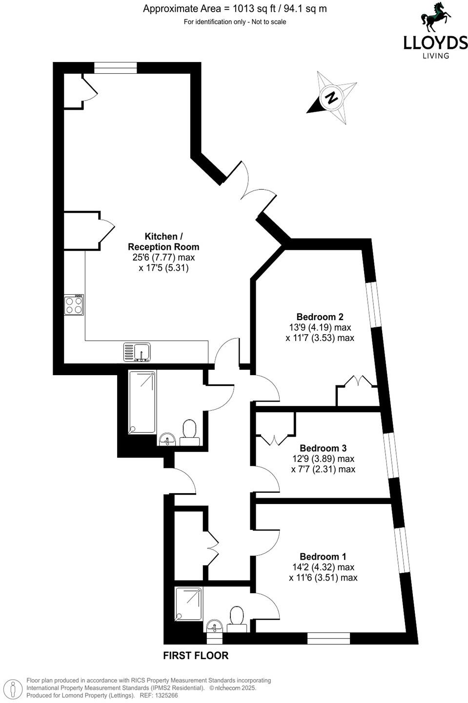 3 bedroom property in Galton Road, Cambridge floorplan