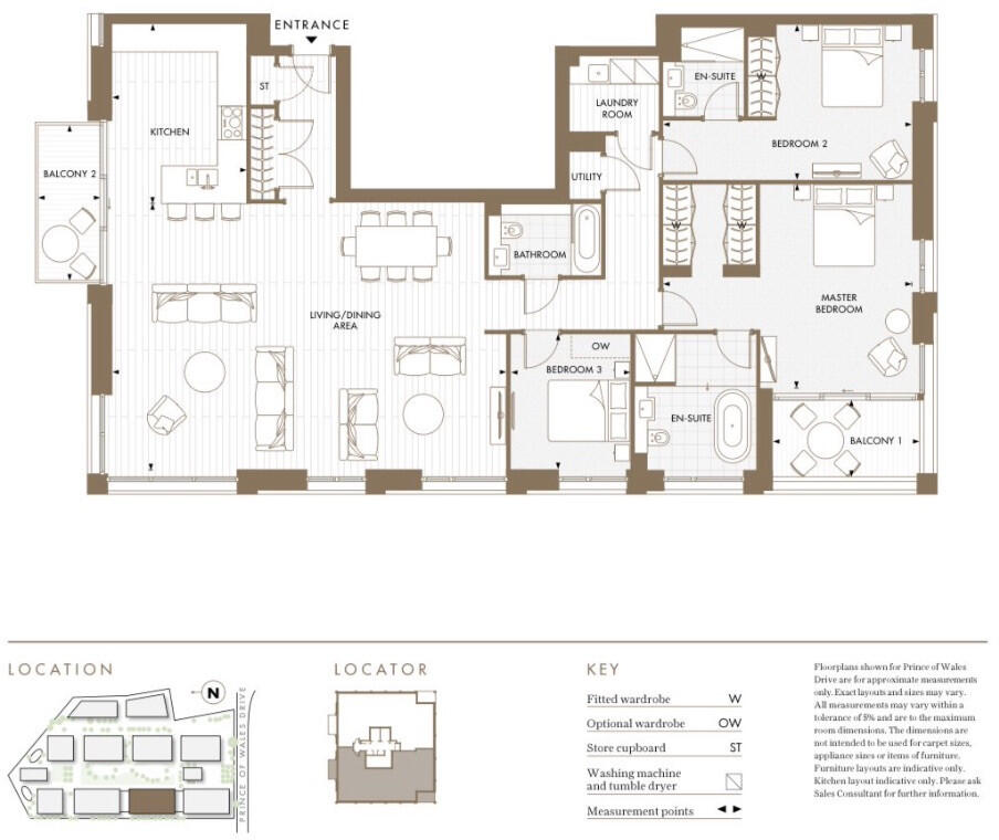 Radley House, Prince Of Wales Drive, London, London, SW11 floorplan