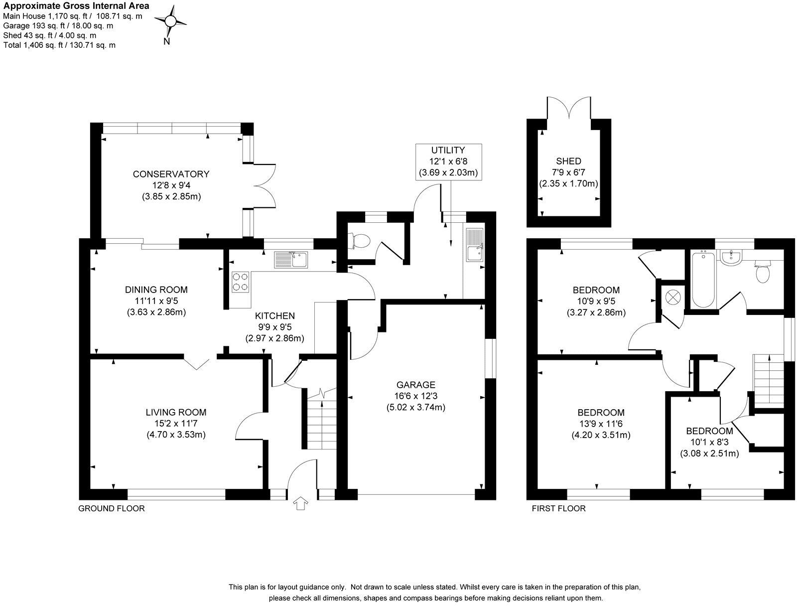 Cobbetts Walk, Bisley, Woking, Surrey, GU24 floorplan