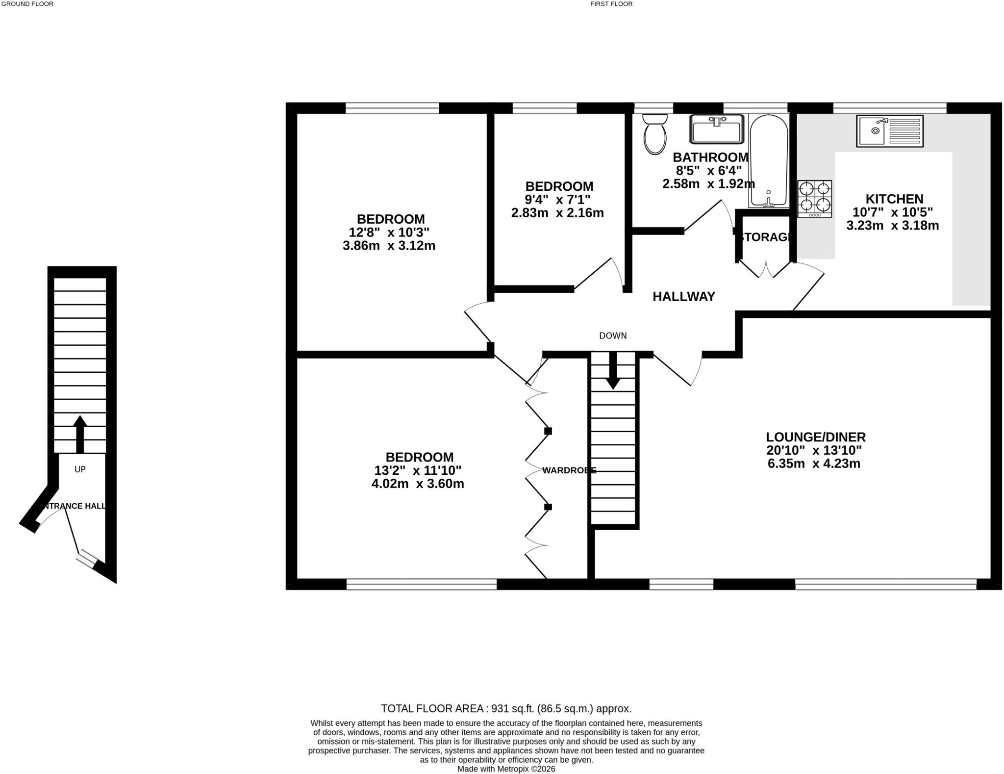 Charmouth Court, St. Albans, Hertfordshire, AL1 floorplan