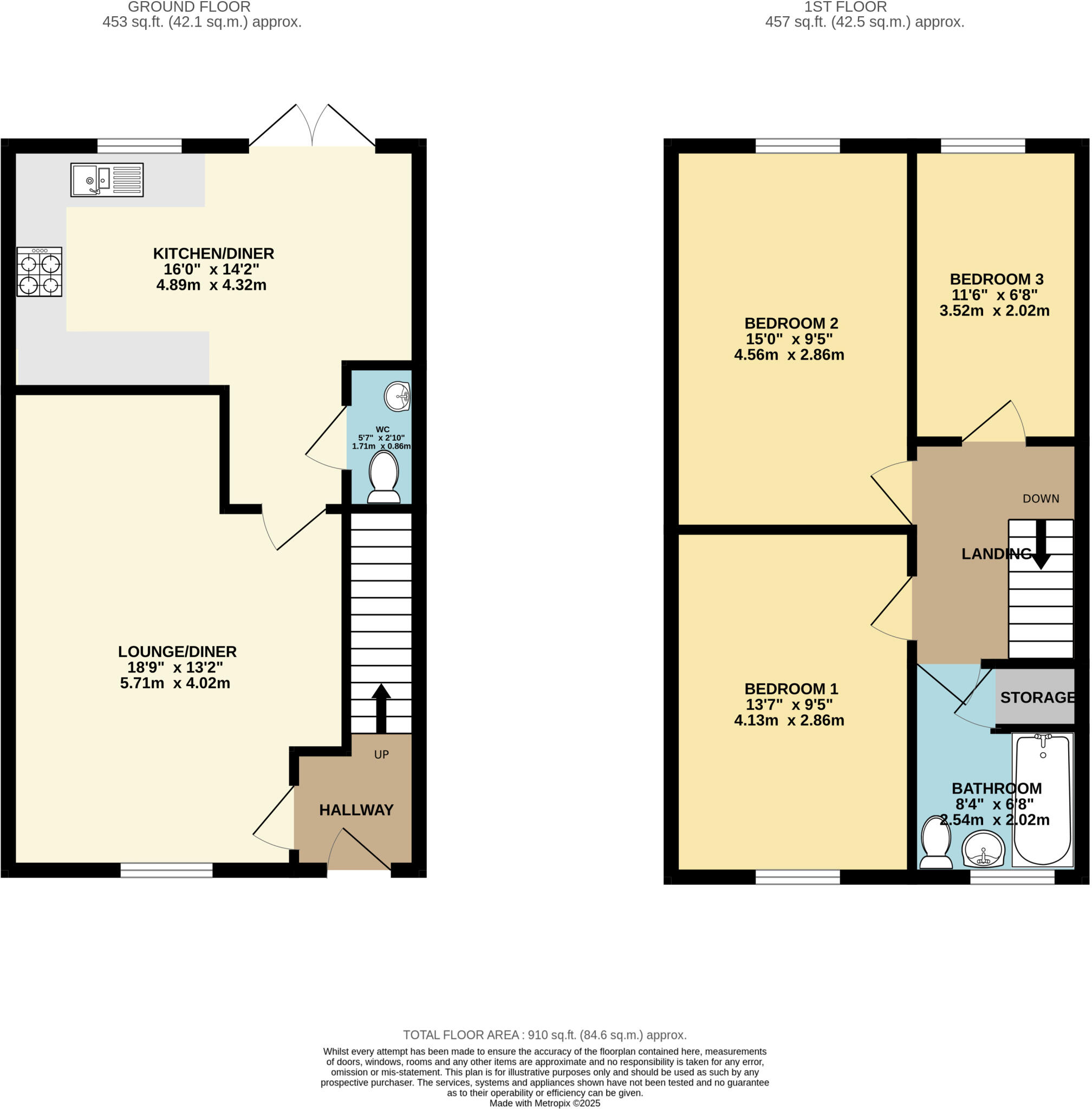 Violet Lane, Loughborough, LE11 floorplan