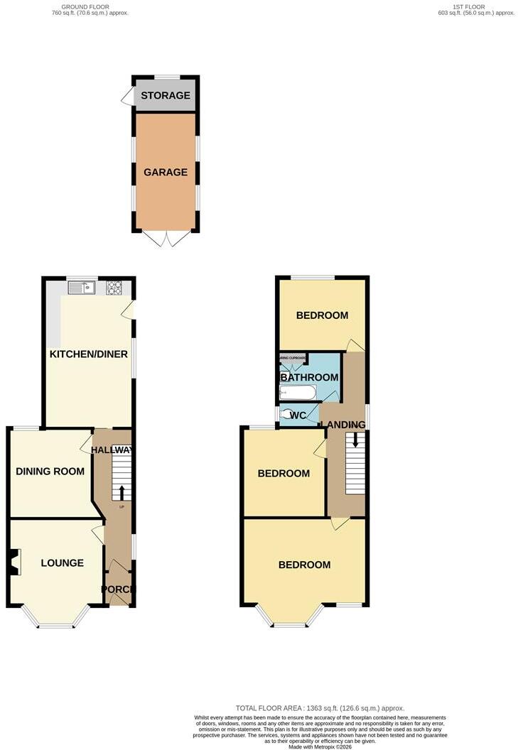 Lightwood Road, Buxton floorplan
