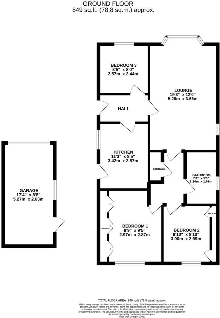 Ffordd Tan'r Allt, Abergele, Conwy, LL22 floorplan