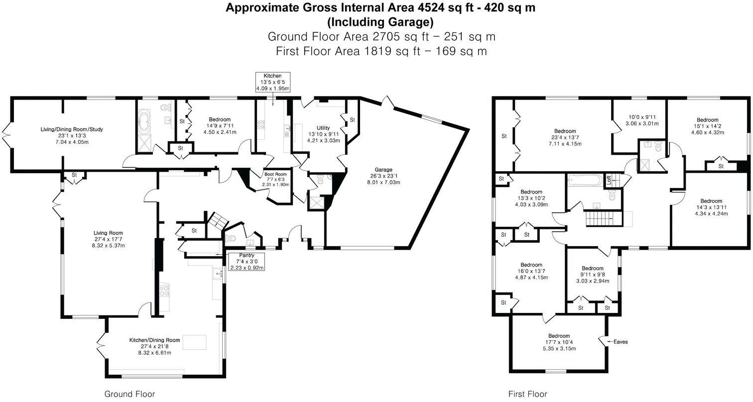 Three Pears Road, Merrow, GU1 floorplan