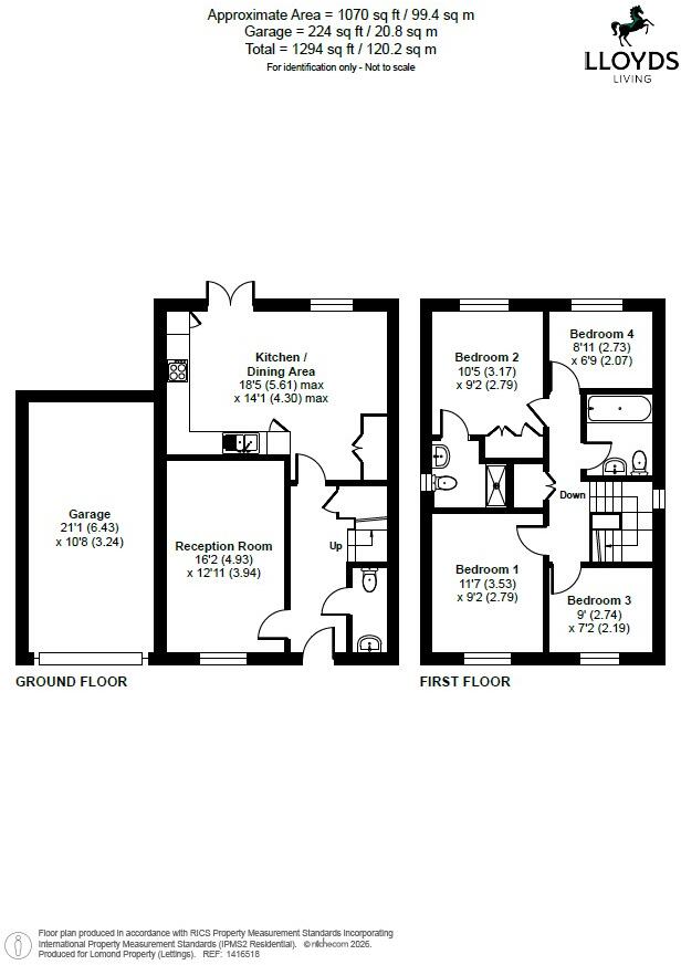 Willenhall Drive, Broughton, Aylesbury, HP22 floorplan