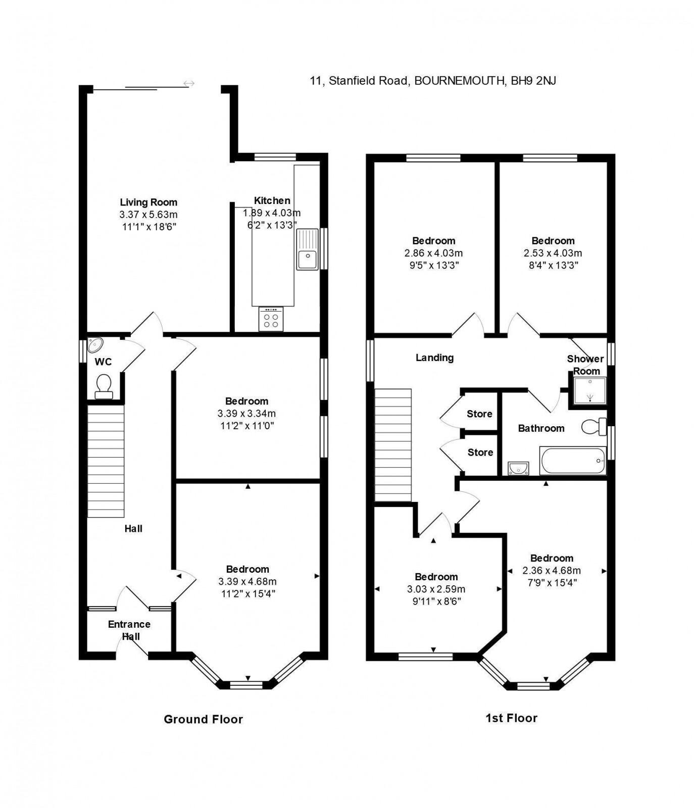 Stanfield Road, Winton, Bournemouth, BH9 floorplan