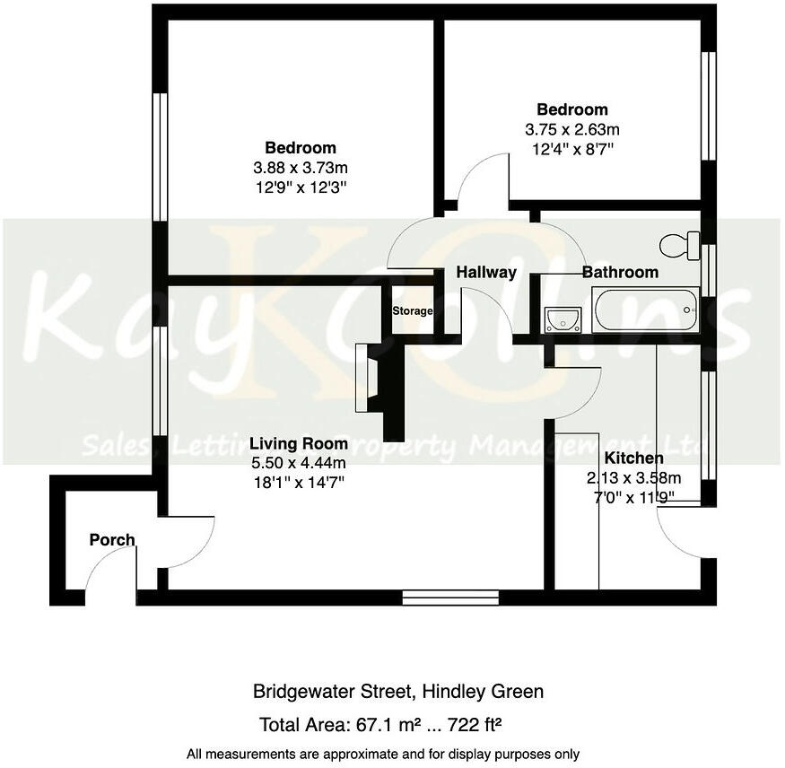 Bridgewater Street, Hindley floorplan