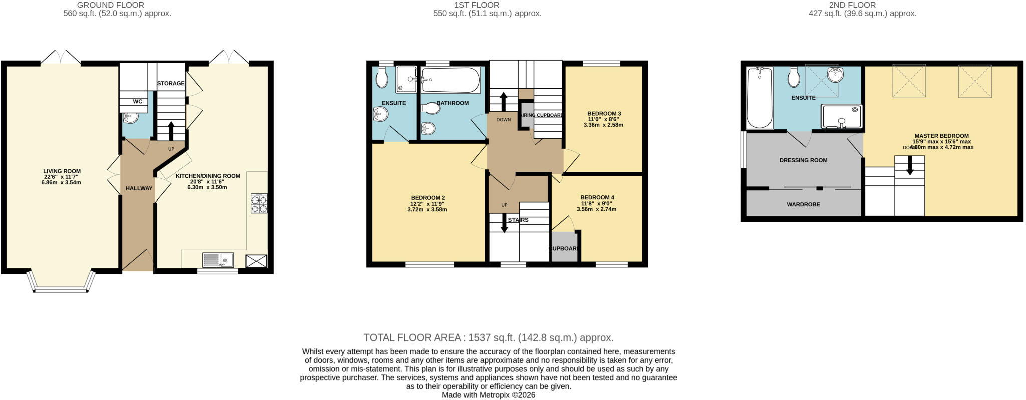 7, Garrett Close, Seaton, Devon, EX12 floorplan
