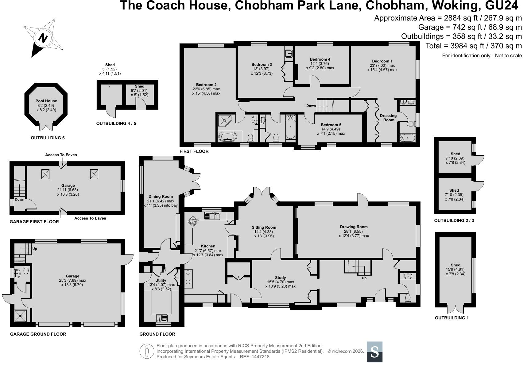 Chobham Park Lane, Chobham, Woking, Surrey, GU24 floorplan