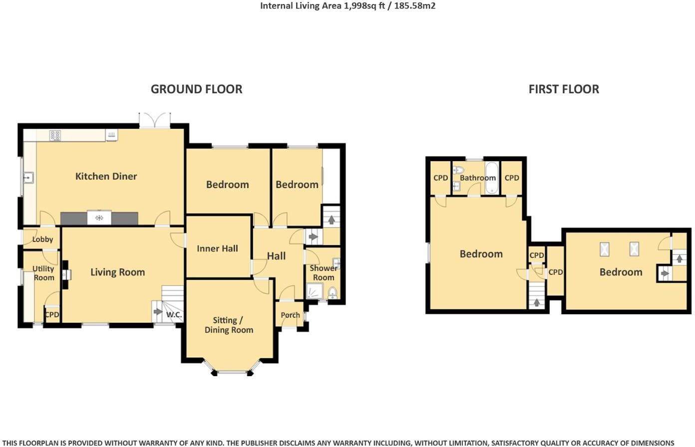 Elm Close, Southam floorplan