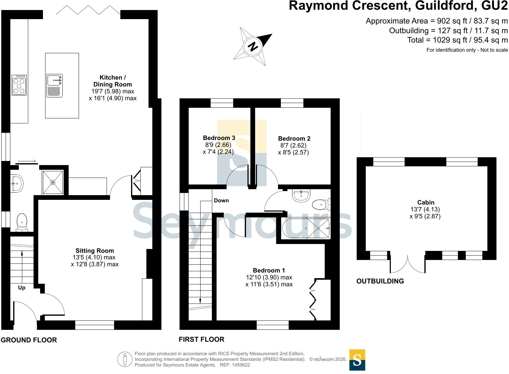 Raymond Crescent, Guildford, Surrey, GU2 floorplan