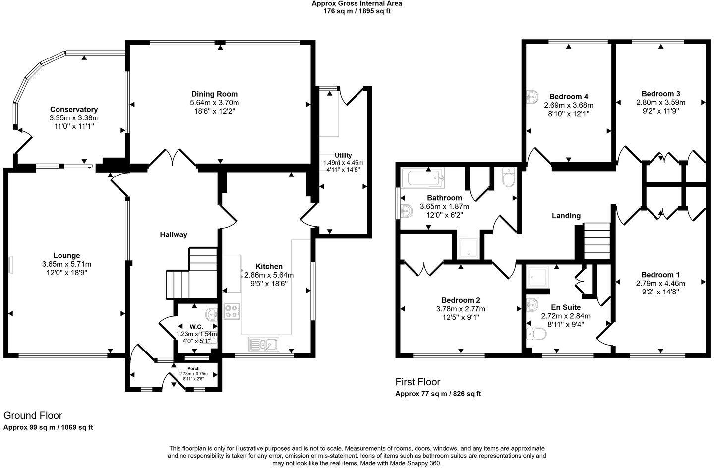 The Elms, Hutton Rudby floorplan
