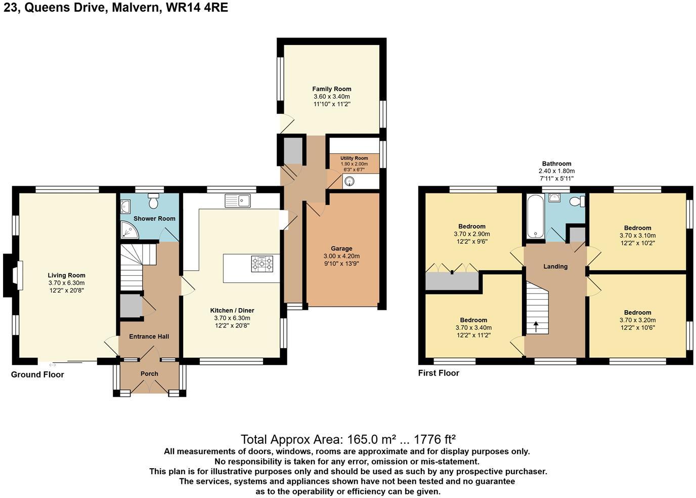 Queens Drive, Malvern, WR14 floorplan