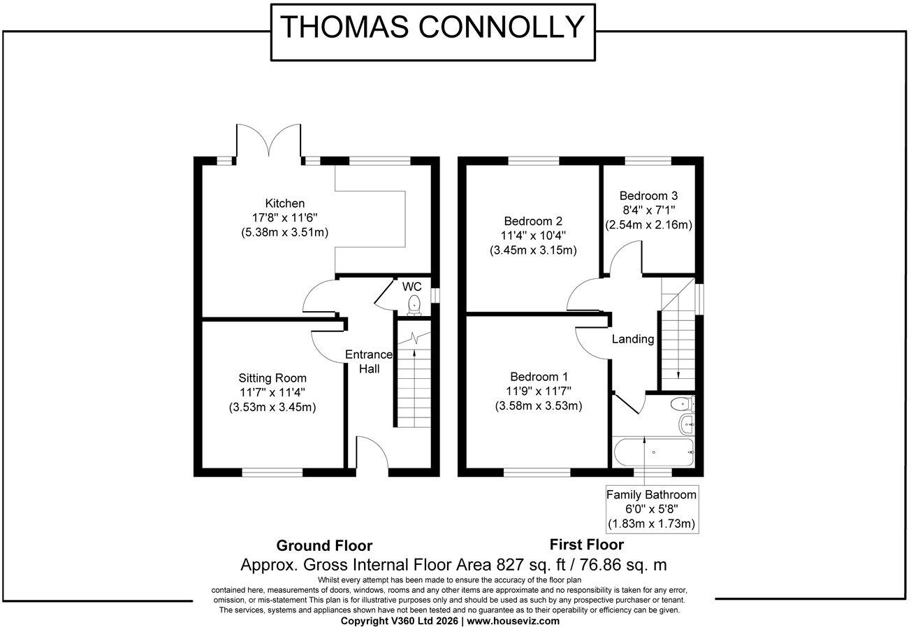 Cottingham Grove, Bletchley, Milton Keynes, MK3 floorplan