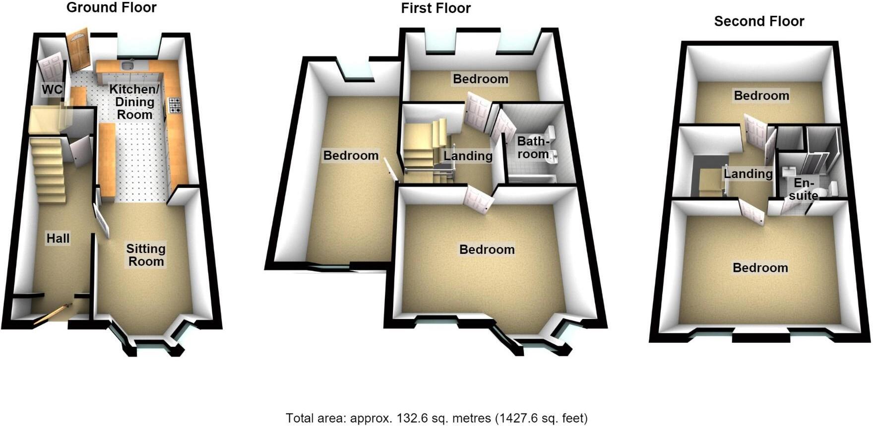 All Saints Road, Warwick floorplan