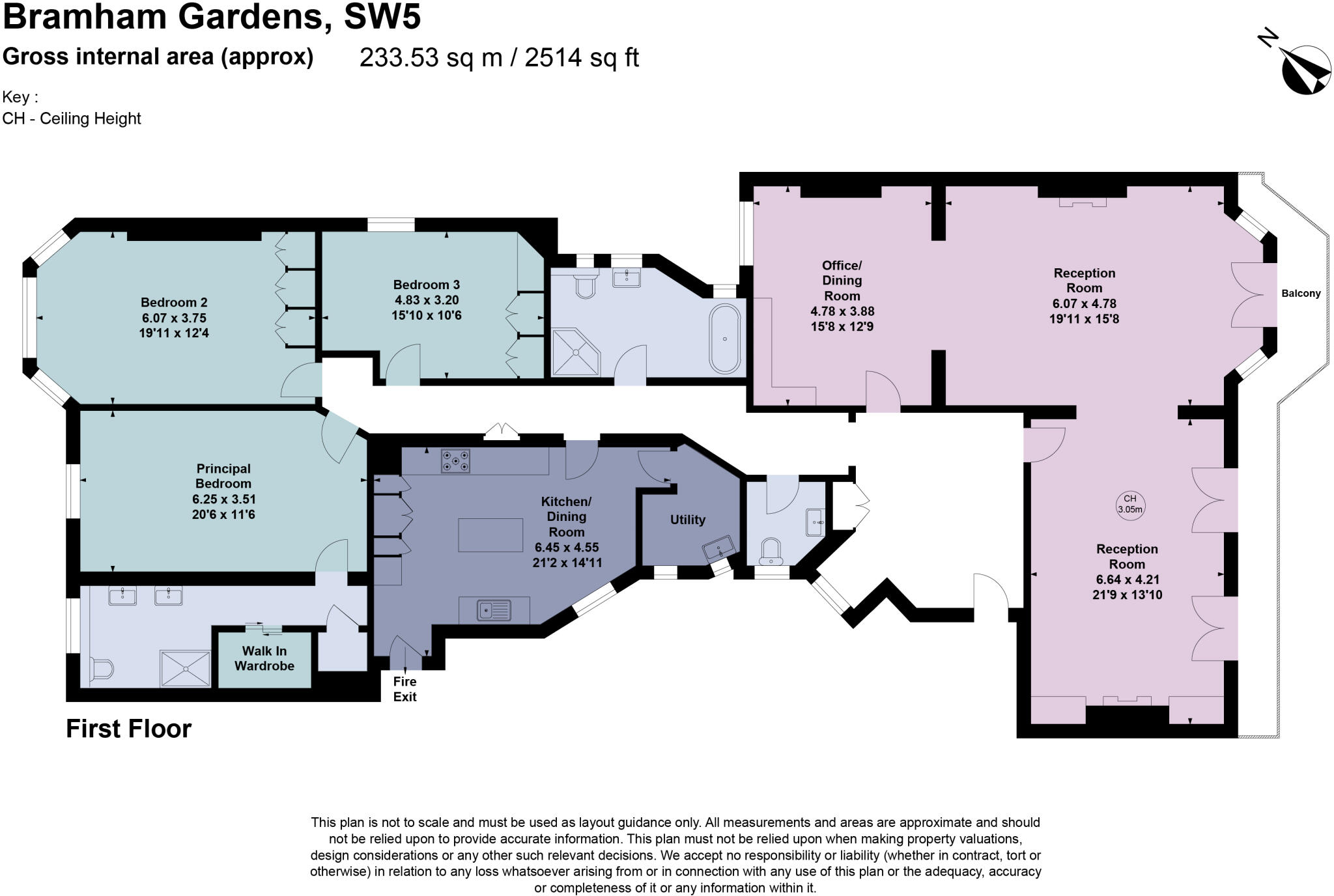 Bramham Gardens, London, SW5 floorplan