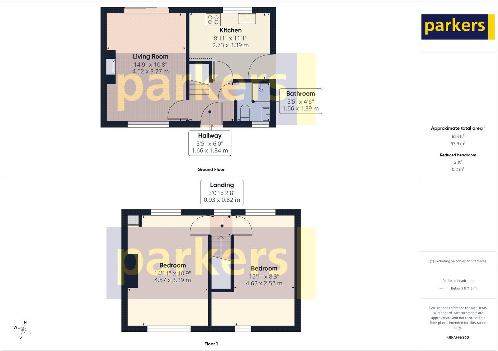 Padstow Gardens, Reading, Berkshire, RG2 floorplan