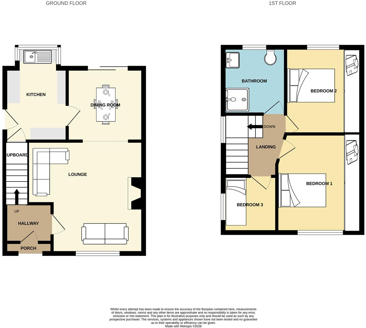 Belgrave Avenue, Padgate, Warrington floorplan