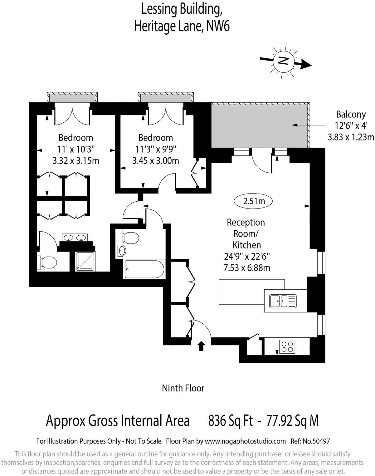 Heritage Lane, West Hampstead, NW6 floorplan