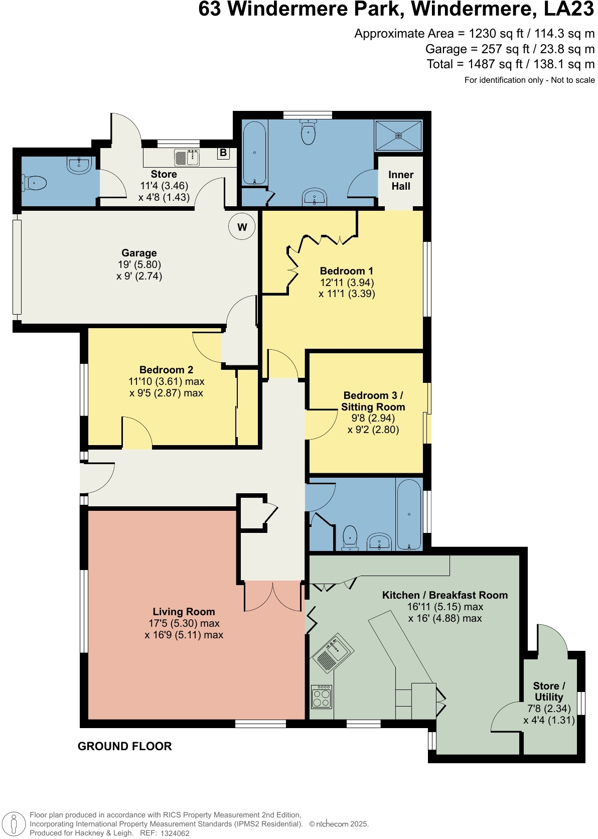 63 Windermere Park, Windermere, Cumbria LA23 2ND floorplan