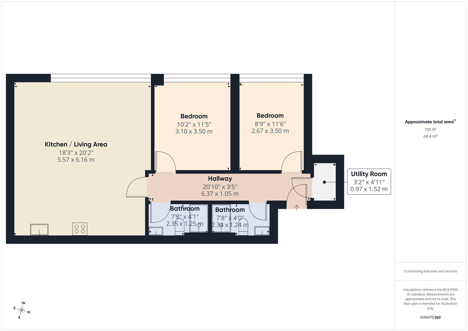 8, 11 Summerfield Street, Sheffield floorplan