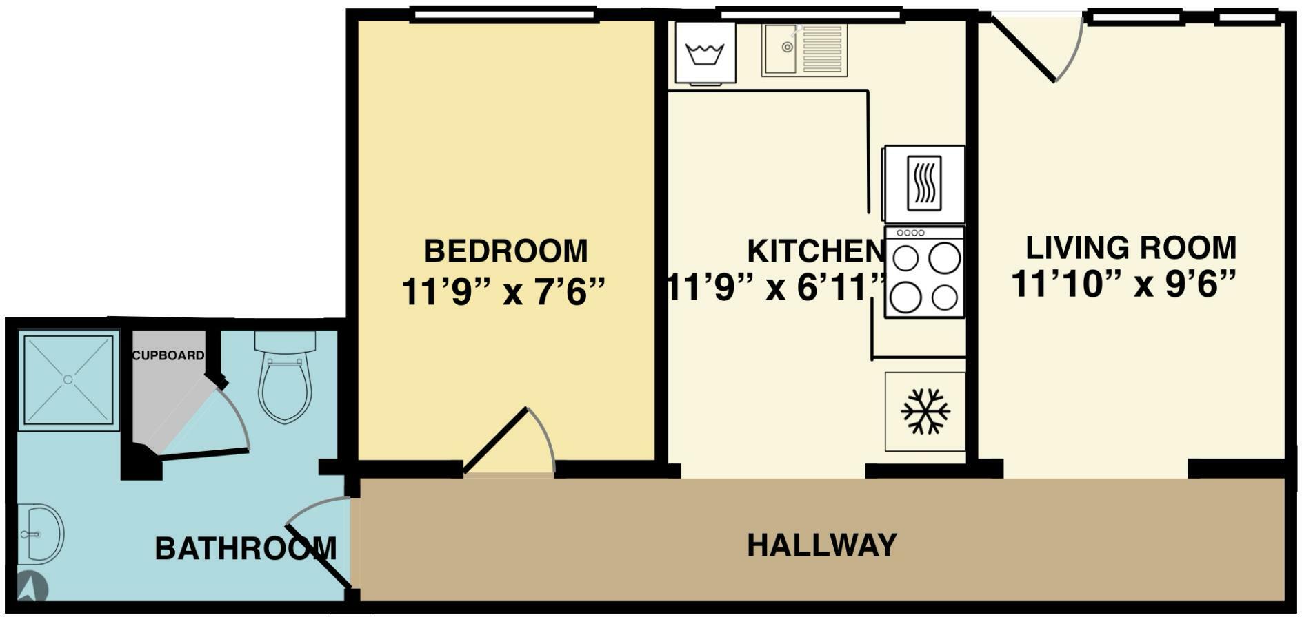 Flat 3, Wheel House, Train Lane, Pickering, North Yorkshire, YO18 8EL floorplan