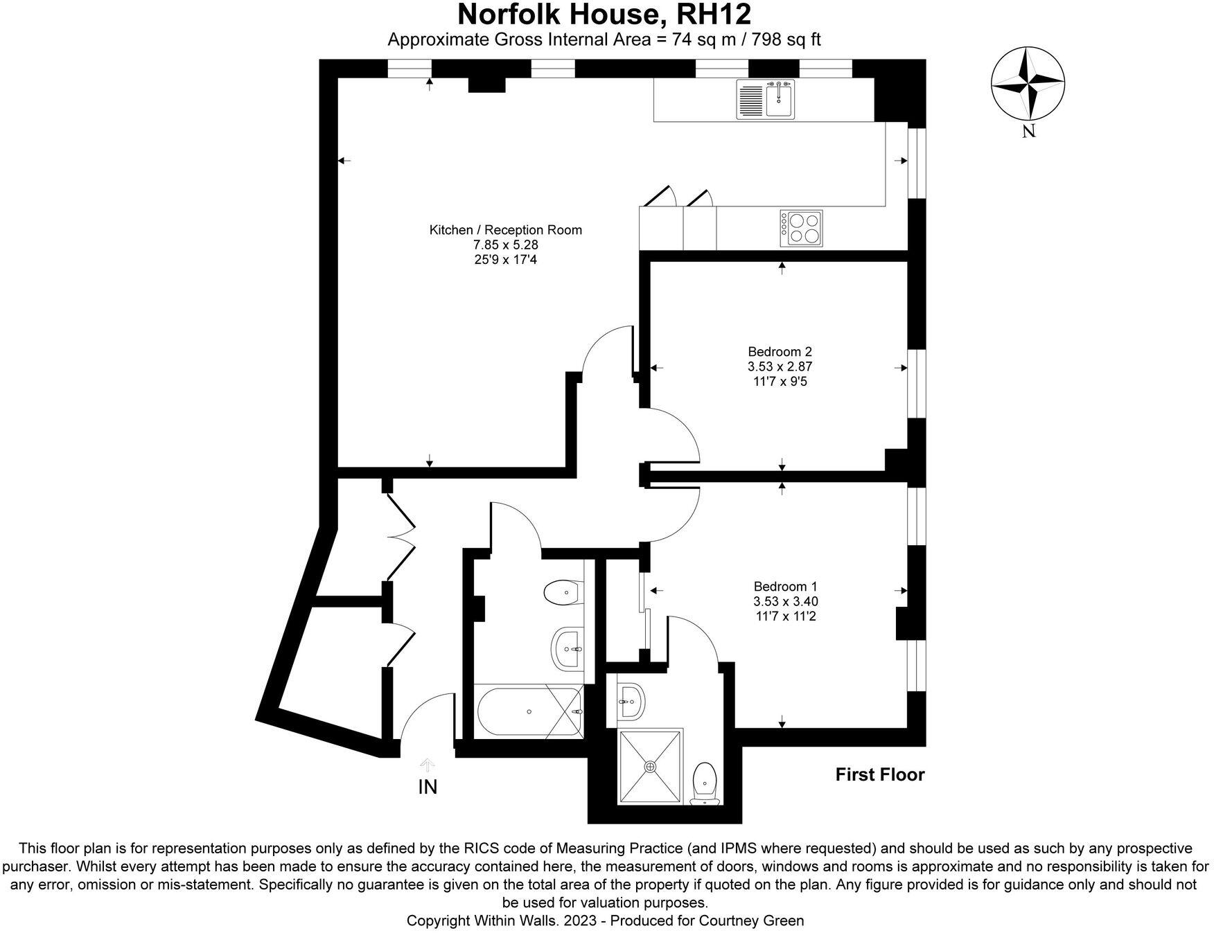 Norfolk Road, Horsham, RH12 floorplan
