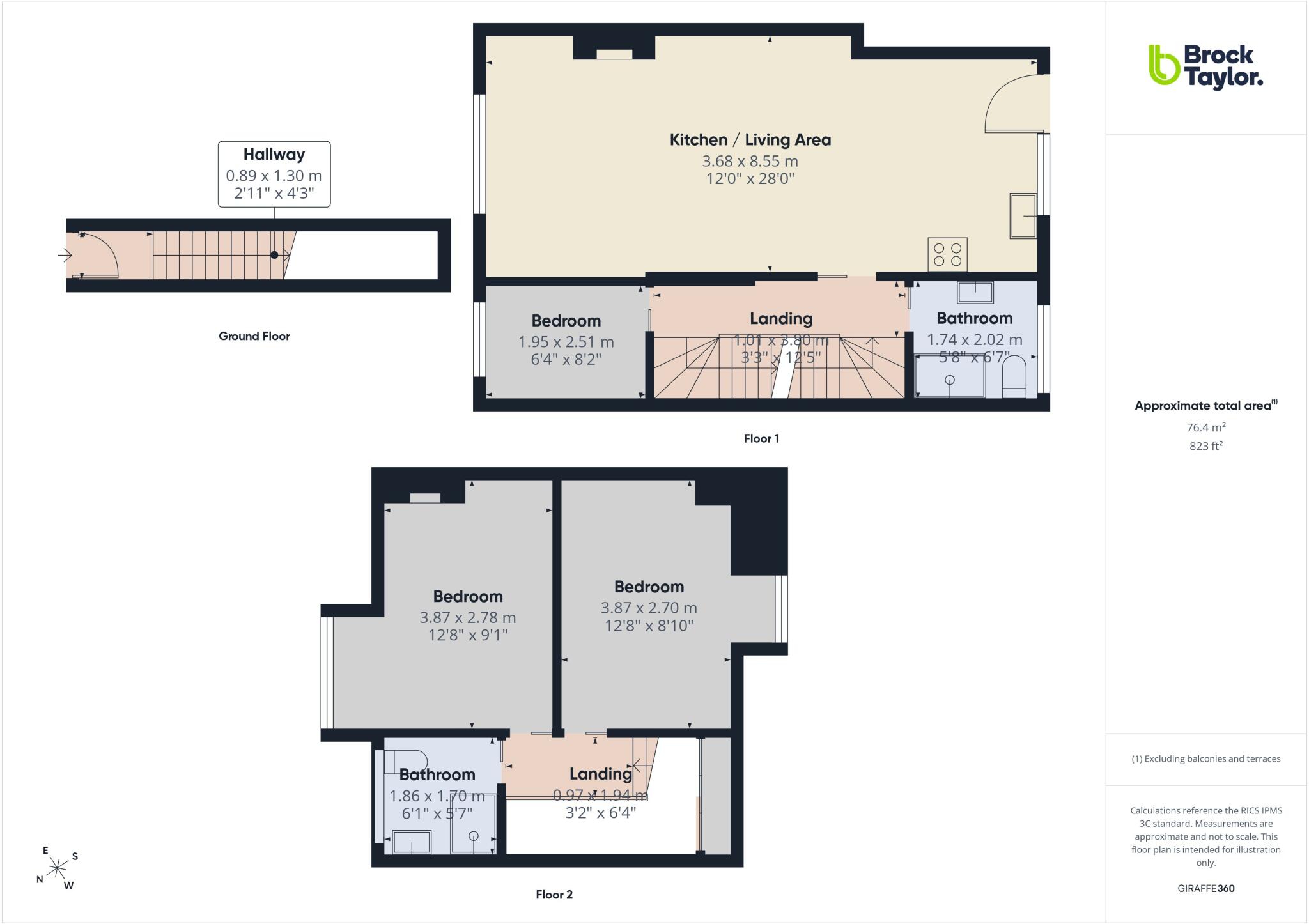 Bishopric, Horsham floorplan