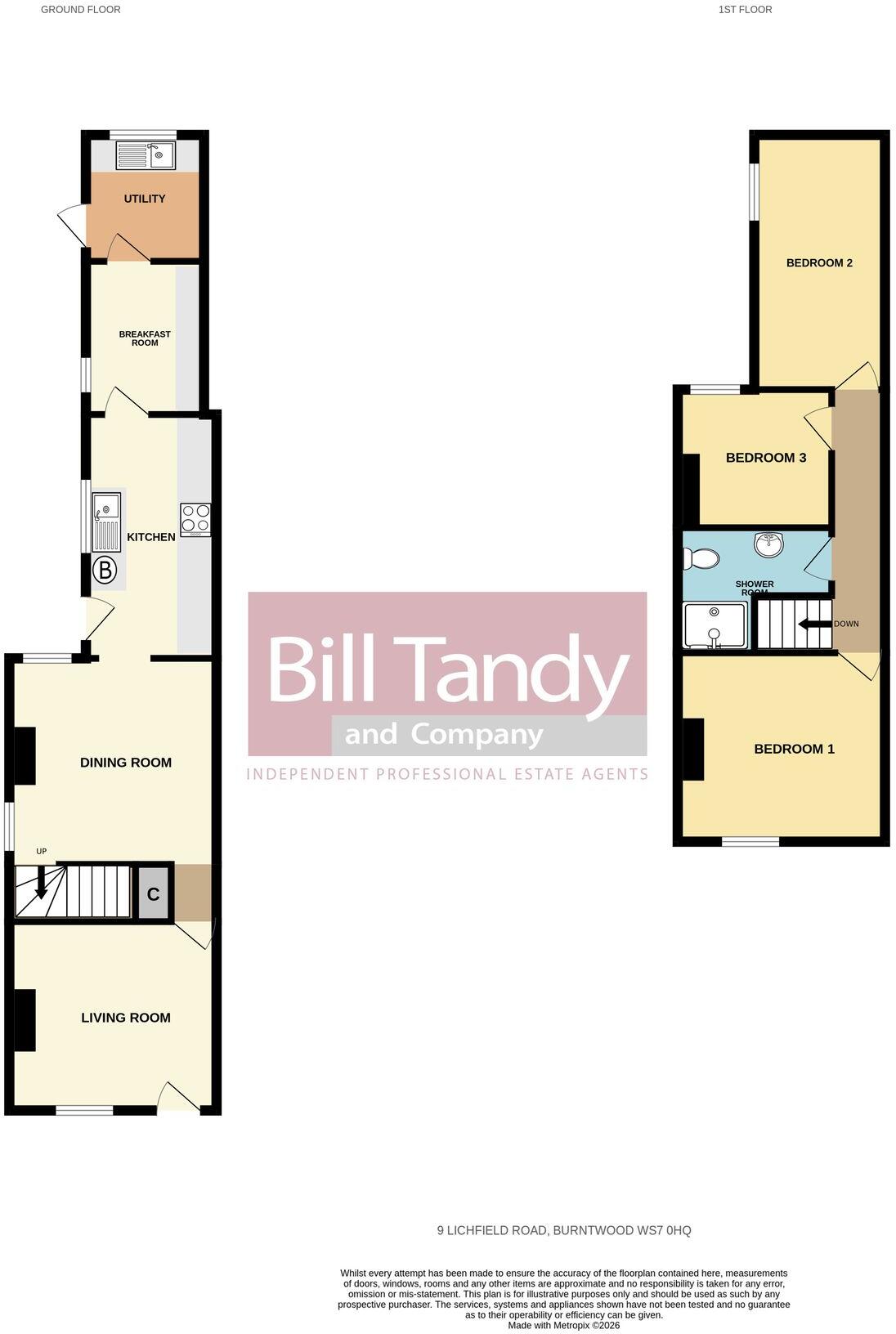 Lichfield Road, Burntwood, WS7 floorplan