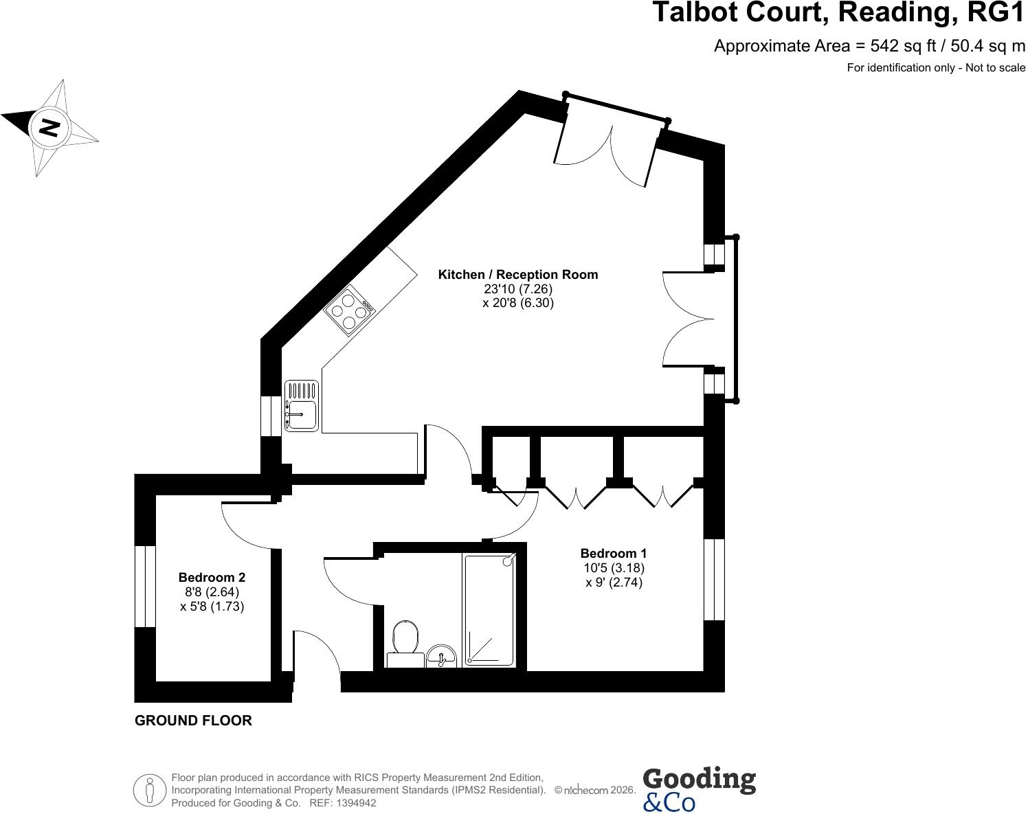 Talbot Court, Reading, RG1 floorplan