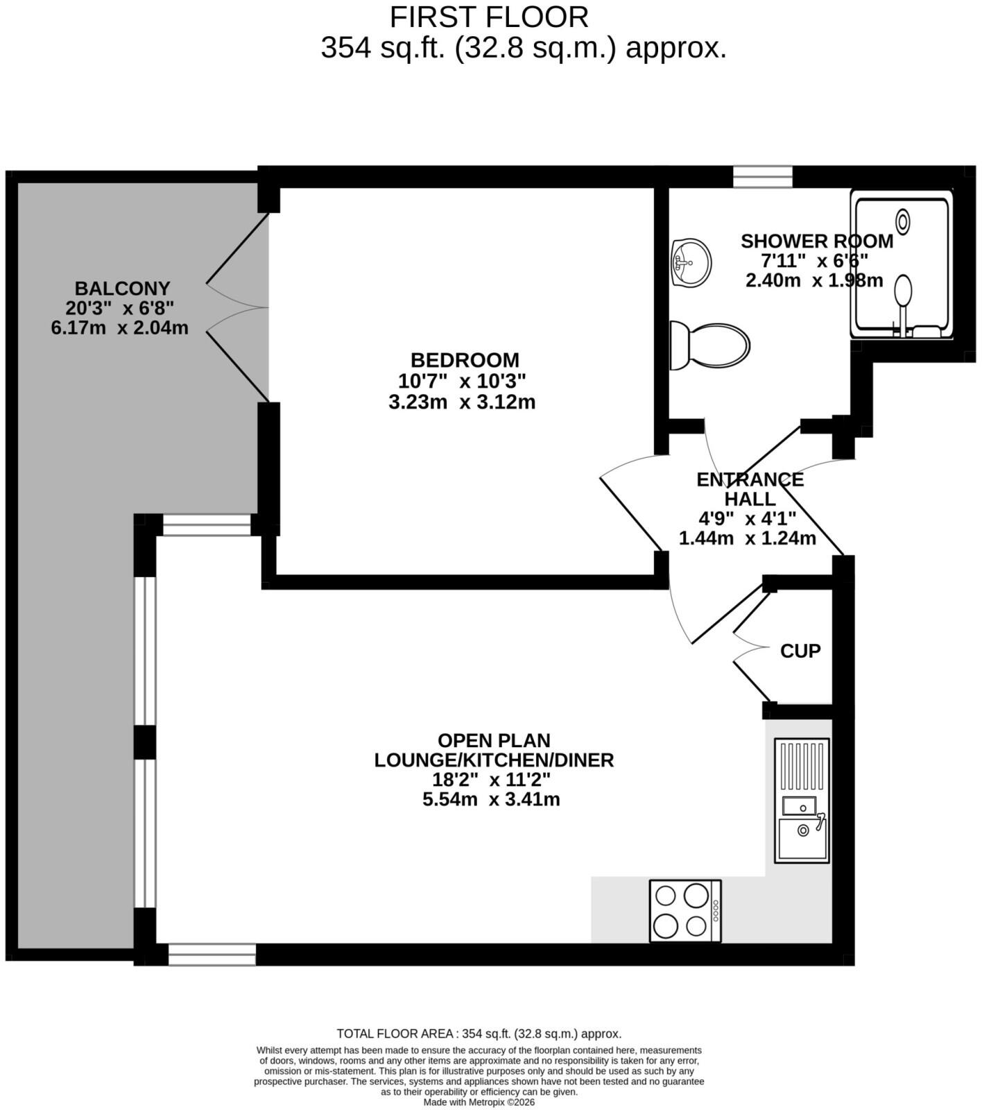 Apt. 4 Empress Apartments, Central Promenade, Douglas, IM2 4EE floorplan