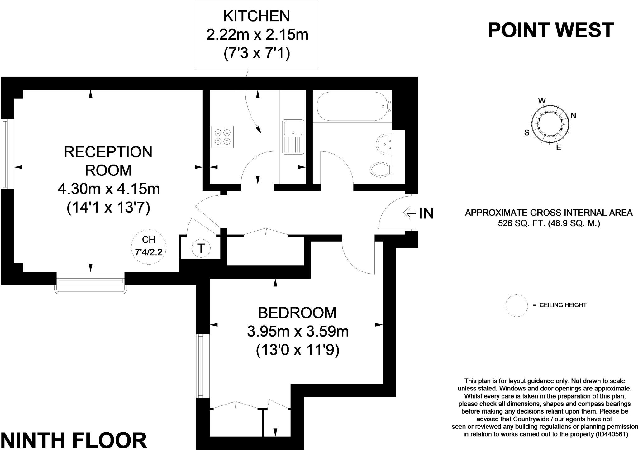 Point West South Kensington SW7 floorplan