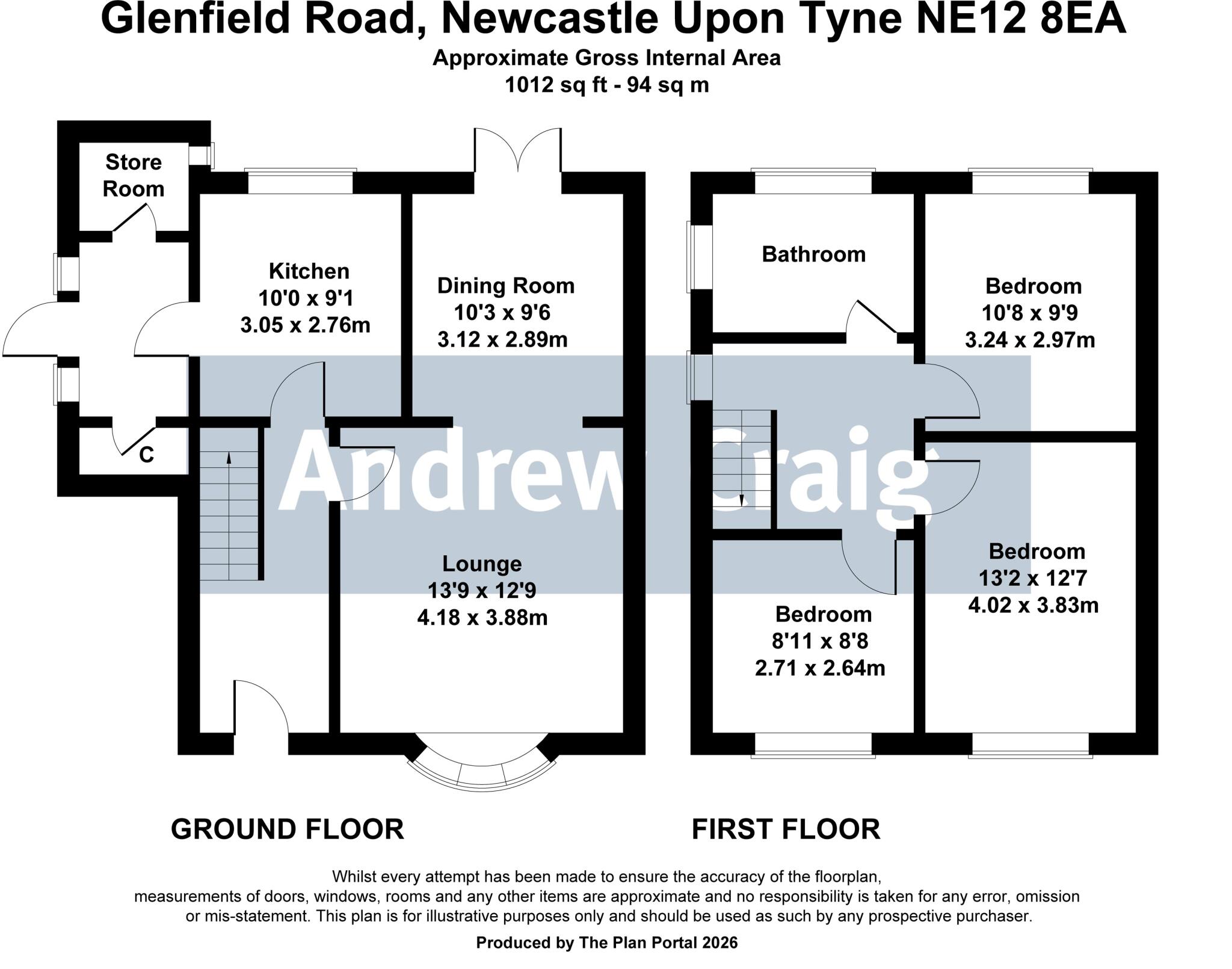 Glenfield Road, Newcastle Upon Tyne floorplan