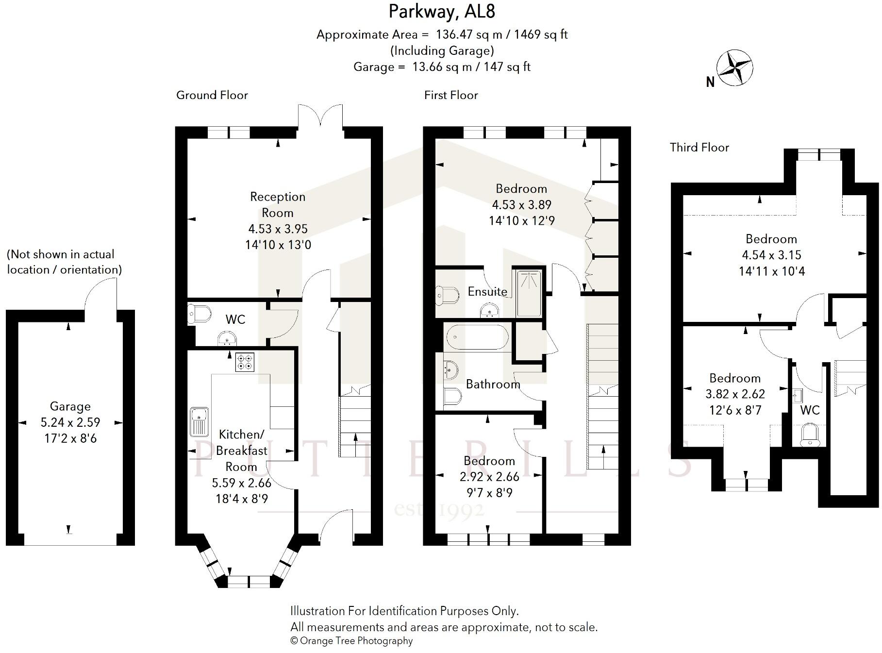 Parkway, Welwyn Garden City, Hertfordshire, AL8 floorplan