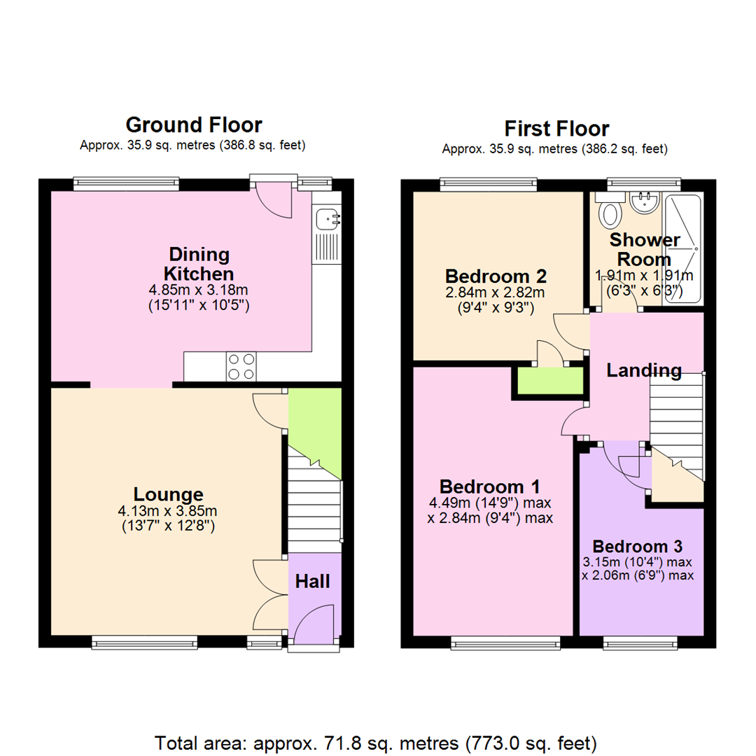 Sobers Gardens, Arnold, Nottingham floorplan