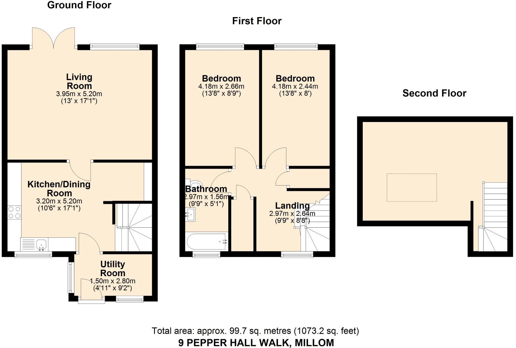 9, Pepperhall Walk, HAVERIGG floorplan