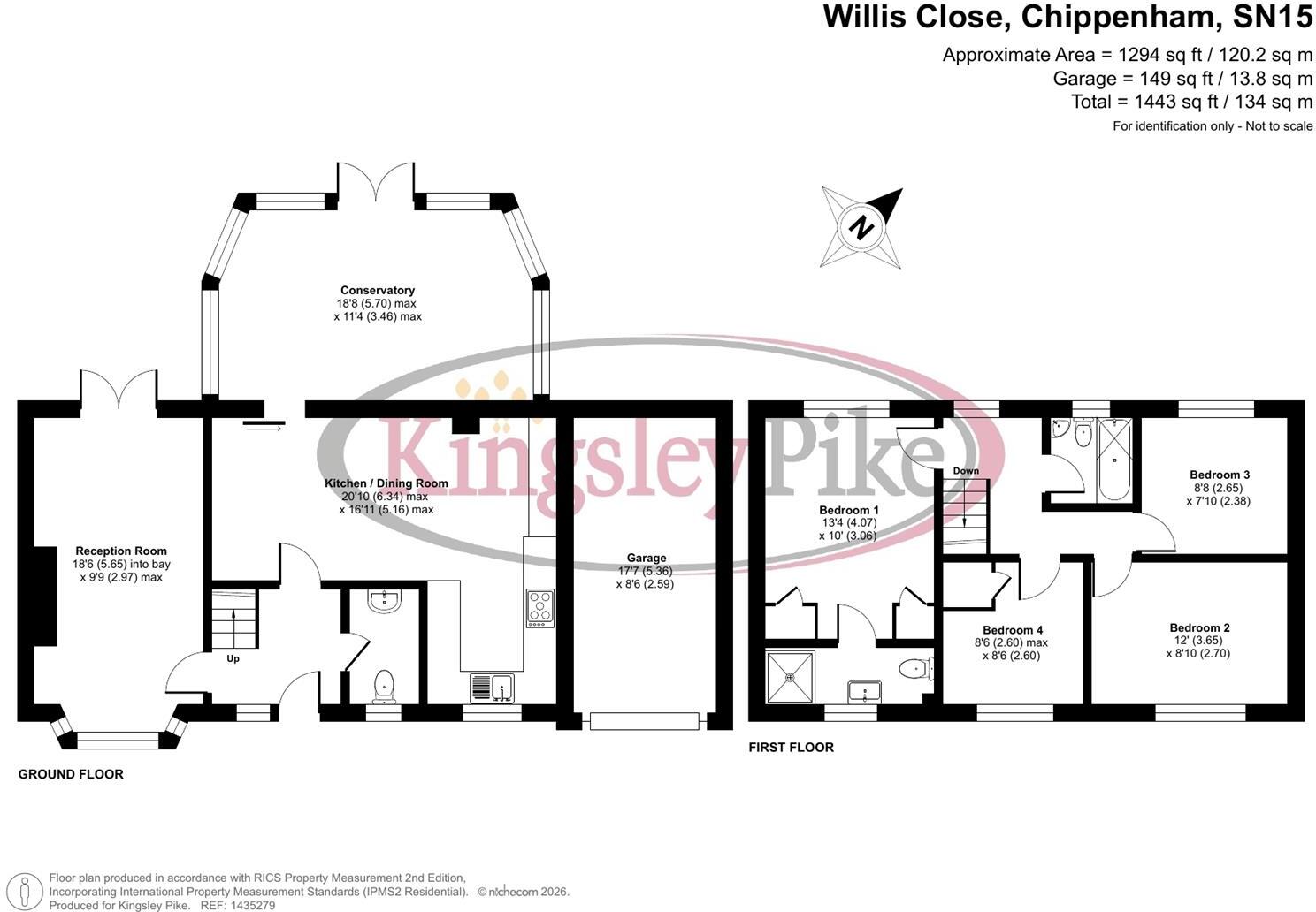 Willis Close, Chippenham floorplan