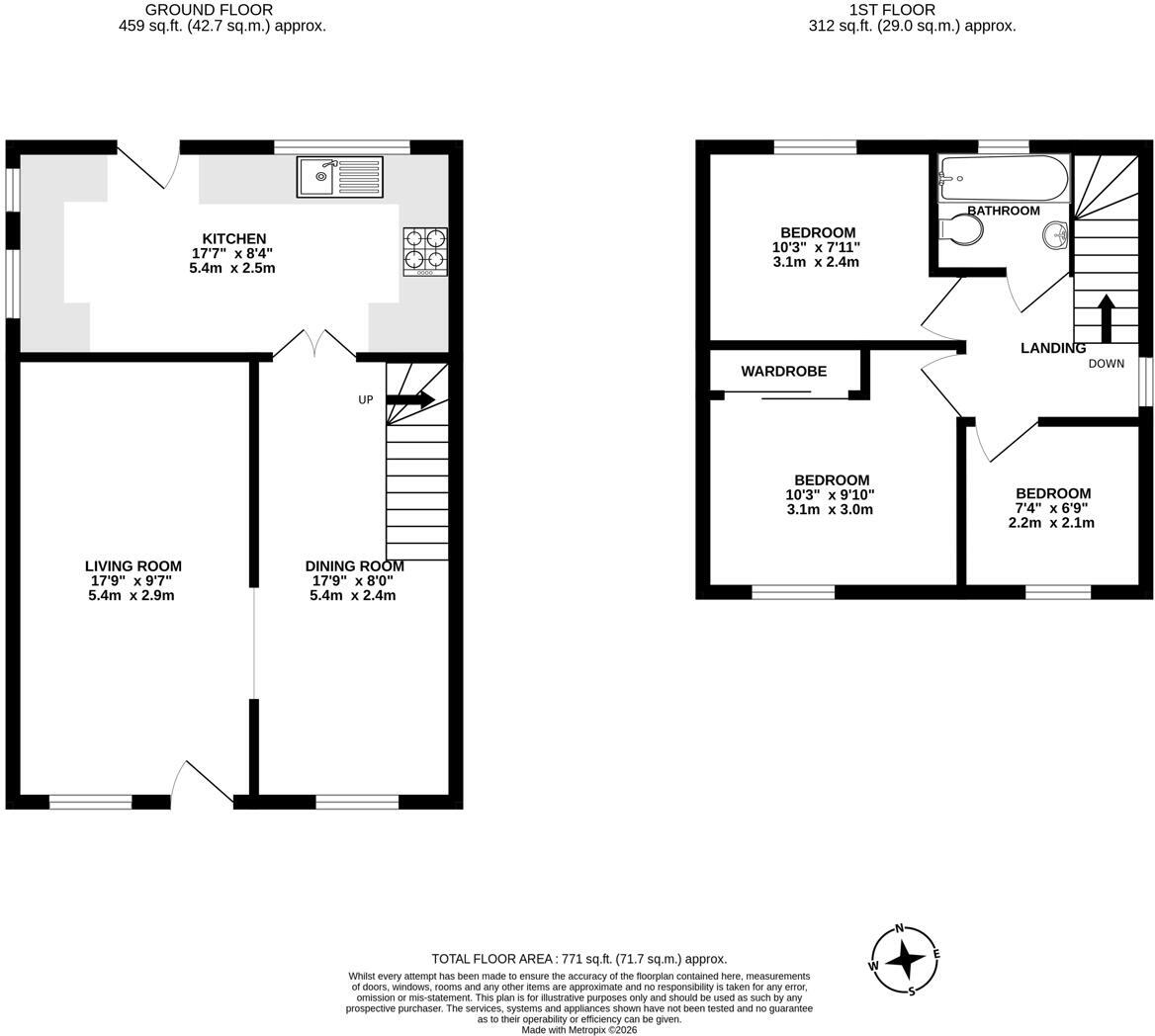 Eastbrook Terrace, Trull, Taunton floorplan
