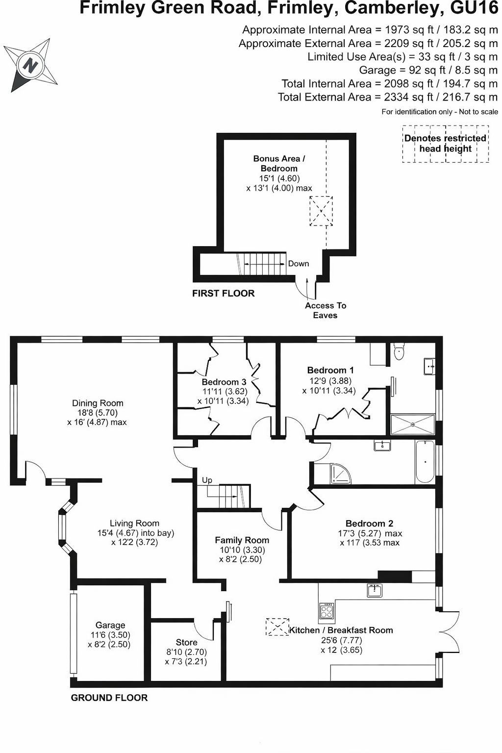 38 Frimley Green Road floorplan