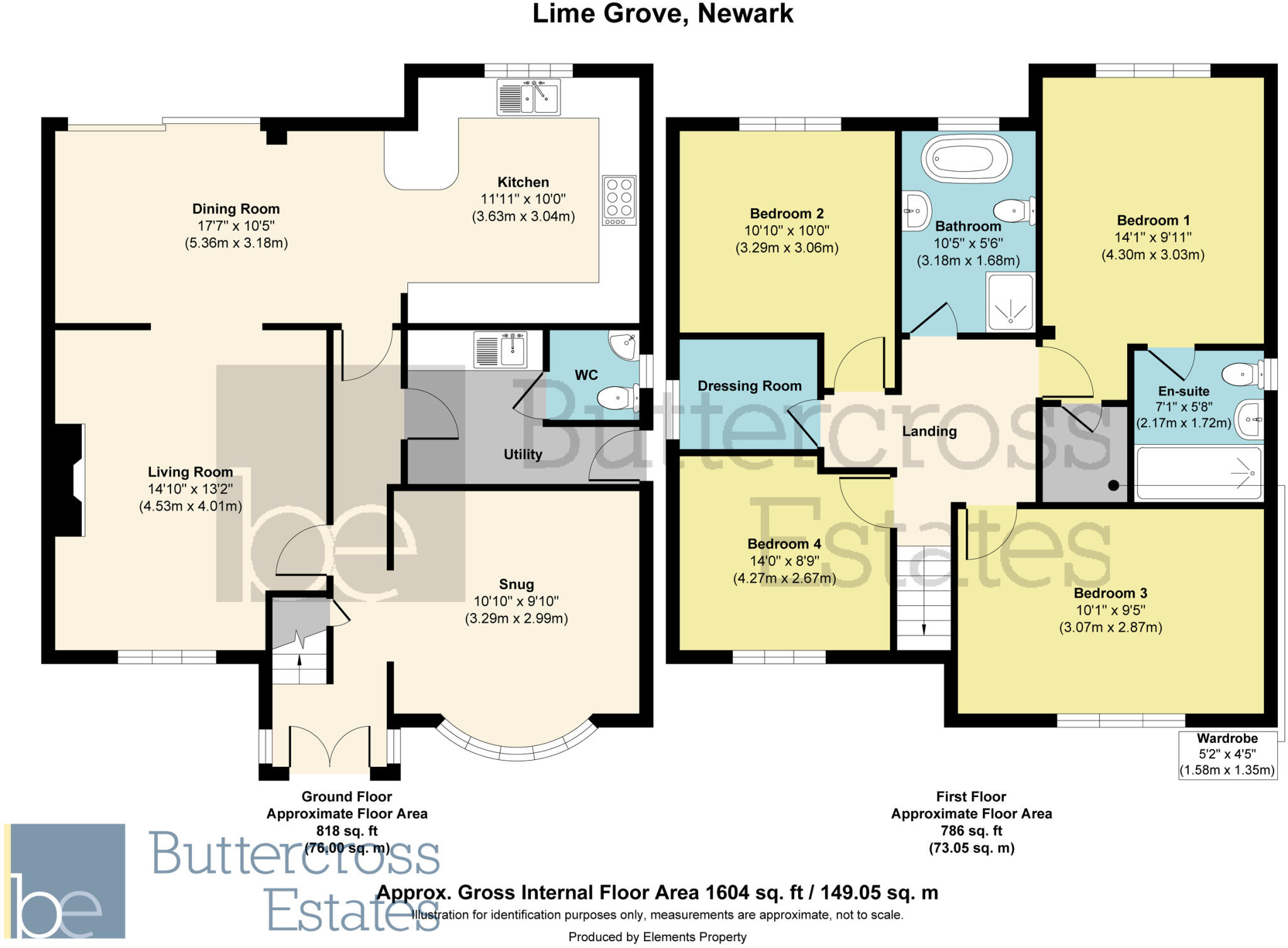 Lime Grove, Newark, NG24 4AG floorplan