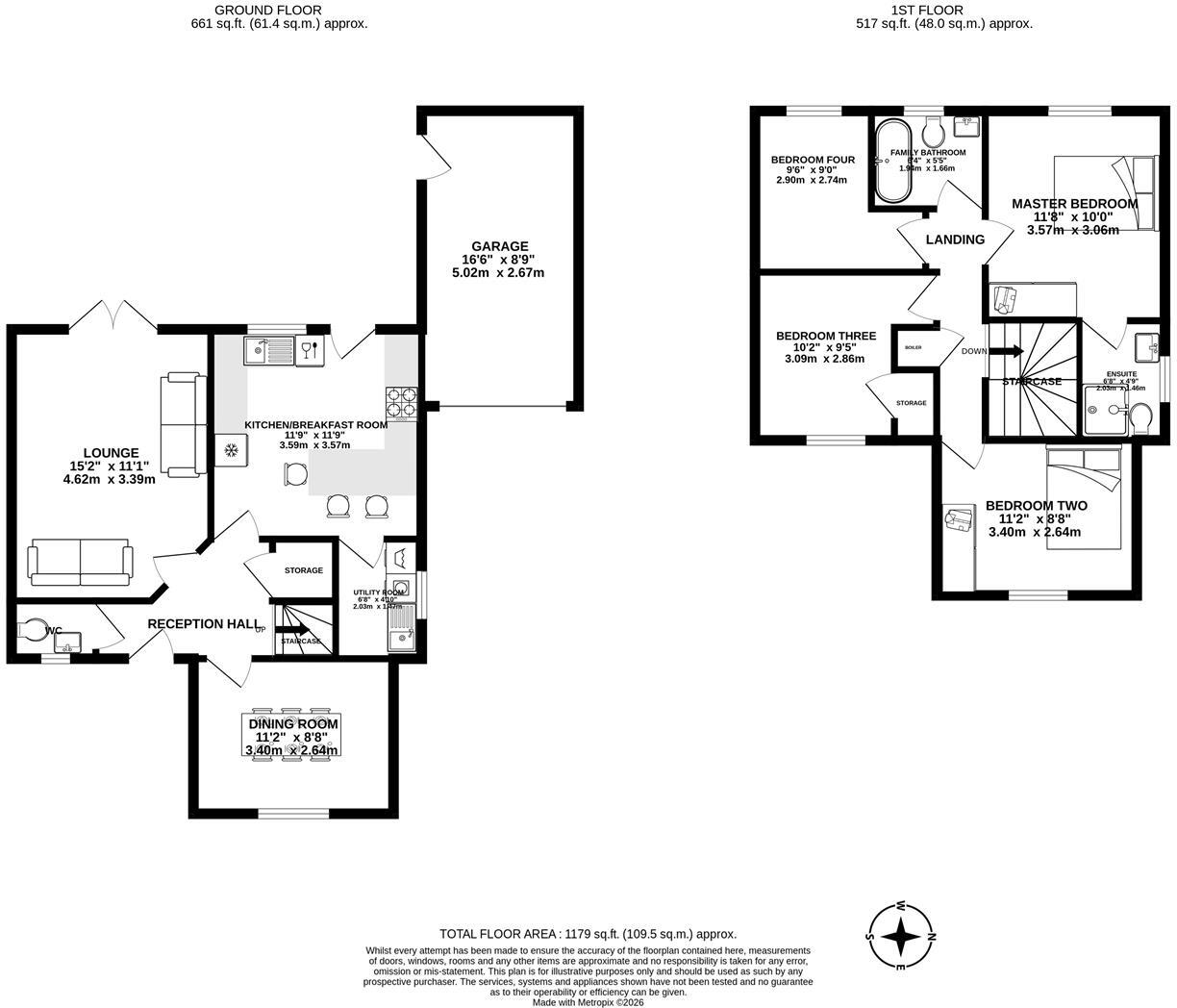 Mimosa Close, Chorley floorplan